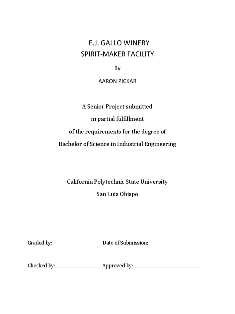 E.J. Gallo Winery SpiritMakers Facility PDF Chair Human Factors
