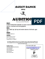 Project Dance Audition