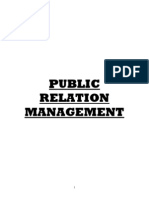 Project Roles of Public Relation in NGO
