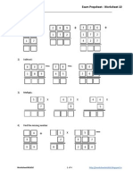 Grade 2 / Class 2 Exam Prepsheet - Worksheet 10: Worksheetwizkid