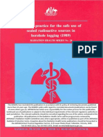 Code of Practice for the Safe Use of Sealed Radioactive Sources in Borehole Logging (1989)