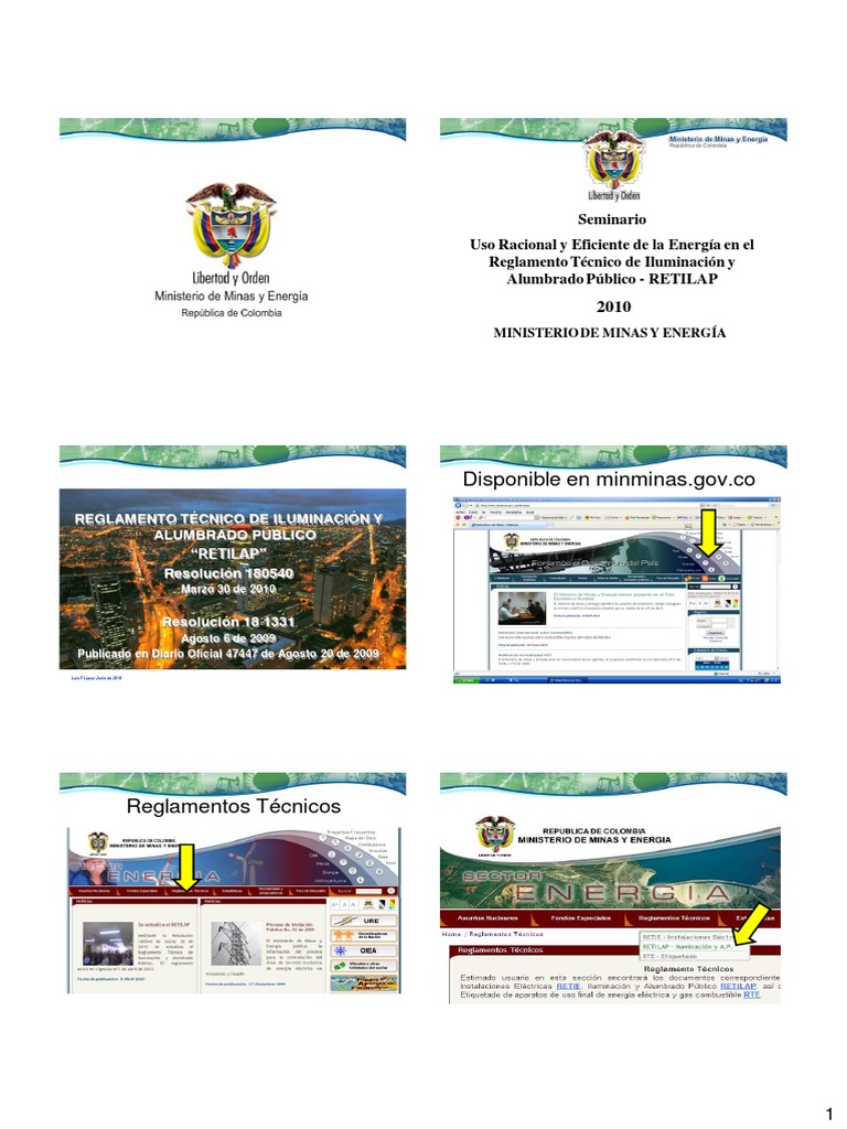 Reglamento RETILAP: Iluminación Eficiente | PDF | Encendiendo ...