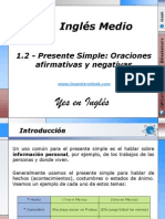 1.2 - Presente Simple Oraciones Afirmativas y Negativas