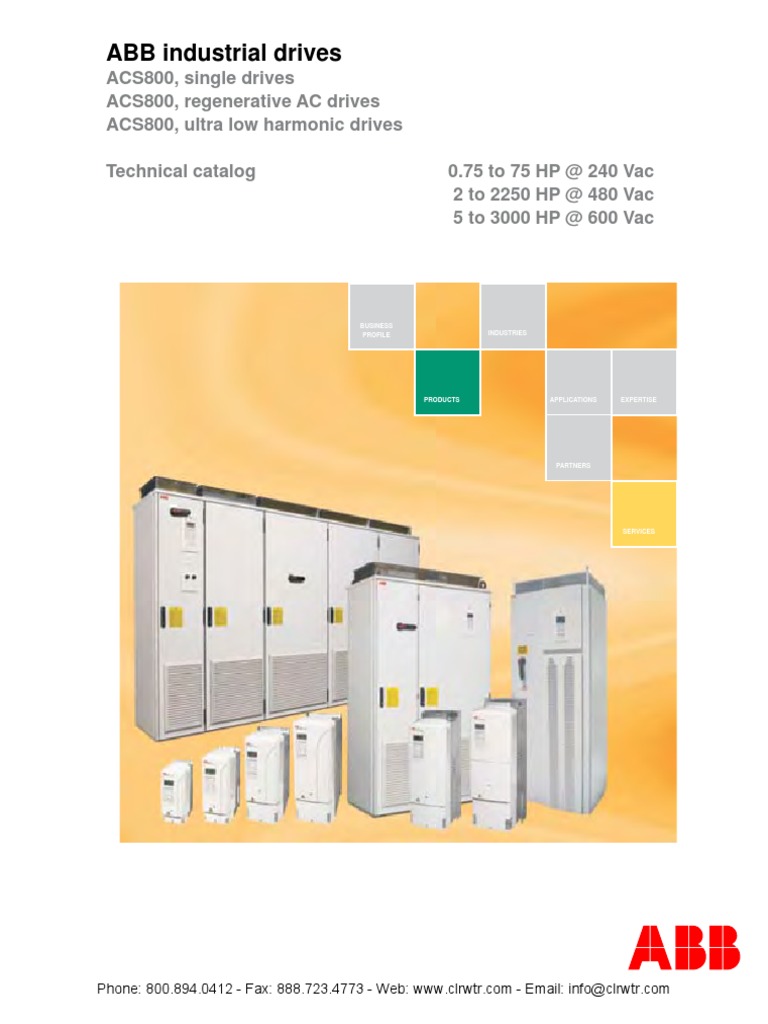 Abb Acs800 Drives | PDF | Fuse (Electrical) | Relay