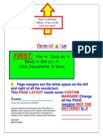 Formatting A Word Document