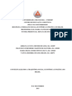 ATPS FORMAÇÃO SOCIAL ECONOMICA E POLITICA DO BRASIL