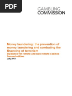 Prevention of Money Laundering and Combating The Financing of Terrorism Guidance For Remote and Non-Remote Casinos - July 2013