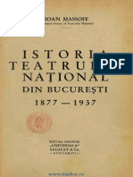 Istoria Teatrului National Din Bucuresti 1877-1937