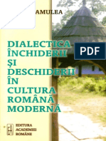 Mamulea Mona - Dialectica Inchiderii Si Deschiderii in Cultura Romana Moderna