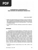 Artigo Coordenação e Subordinação ASuárez Abreu