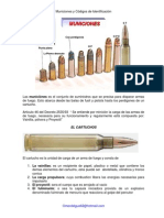 Municiones y códigos de identificación