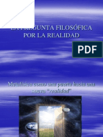 La Pregunta Filosc3b3fica Por La Realidad