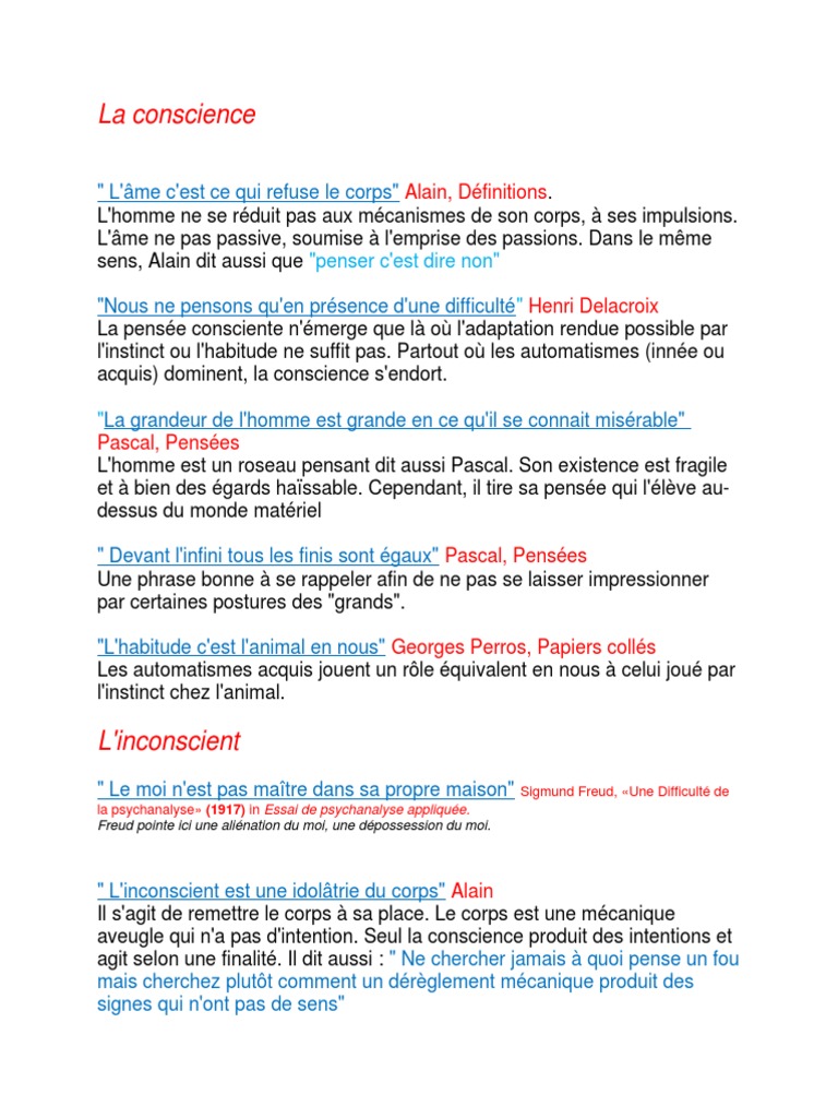Citations Philo Doc Conscience Emmanuel Kant