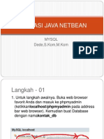 01 Aplikasi Java Netbean