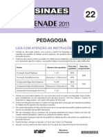 PEDAGOGIA ENADE 2011 Pedagogia