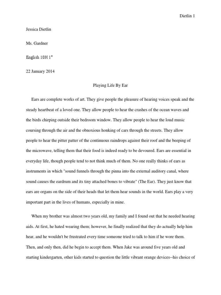 Hearing loss essay conclusion image