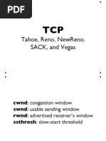 TCP Tahoe Reno Sack Vega