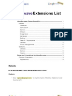 Google Wave Extensions List