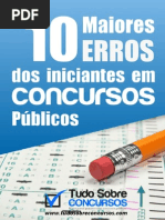 10 maiores erros dos iniciantes em concursos poúblicos
