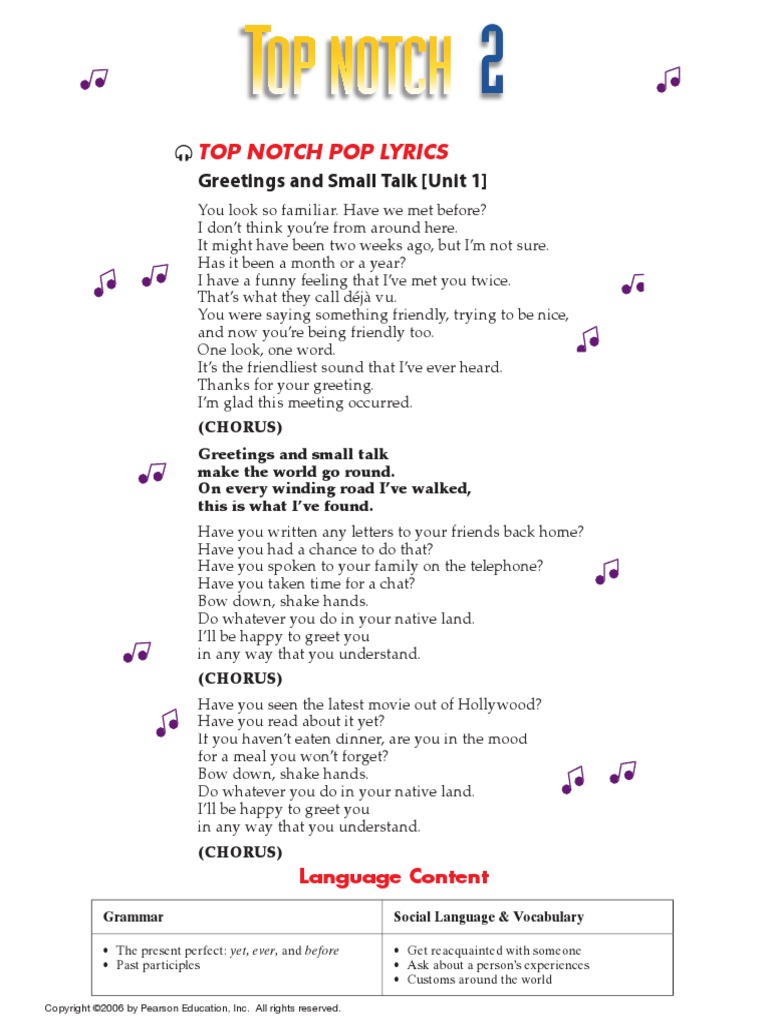 Top Notch 2 Unit01 PDF