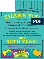 40Th Year!: Fundraisers, Sponsors, Donors & Volunteers