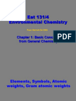 Eat 131/4 Environmental Chemistry