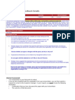 Assessment and Feedback Details: Assessment Task Due Date % Silos Assessed