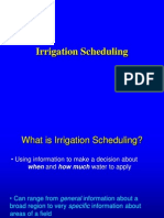 Irrigation Scheduling Methods