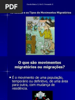 CAUSAS DOS MOVIMENTOS MIGRATÓRIOS