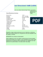 Antena Planar Direccional 14dBi 2