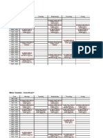 Timetable