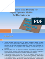 Toward Reliable Data Delivery For Highly Dynamic Mobile