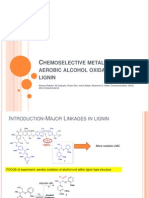 Seminar-27 Sept 2013 Chemoselective Metal-Free Aerobic Alcohol Oxidation in Lignin