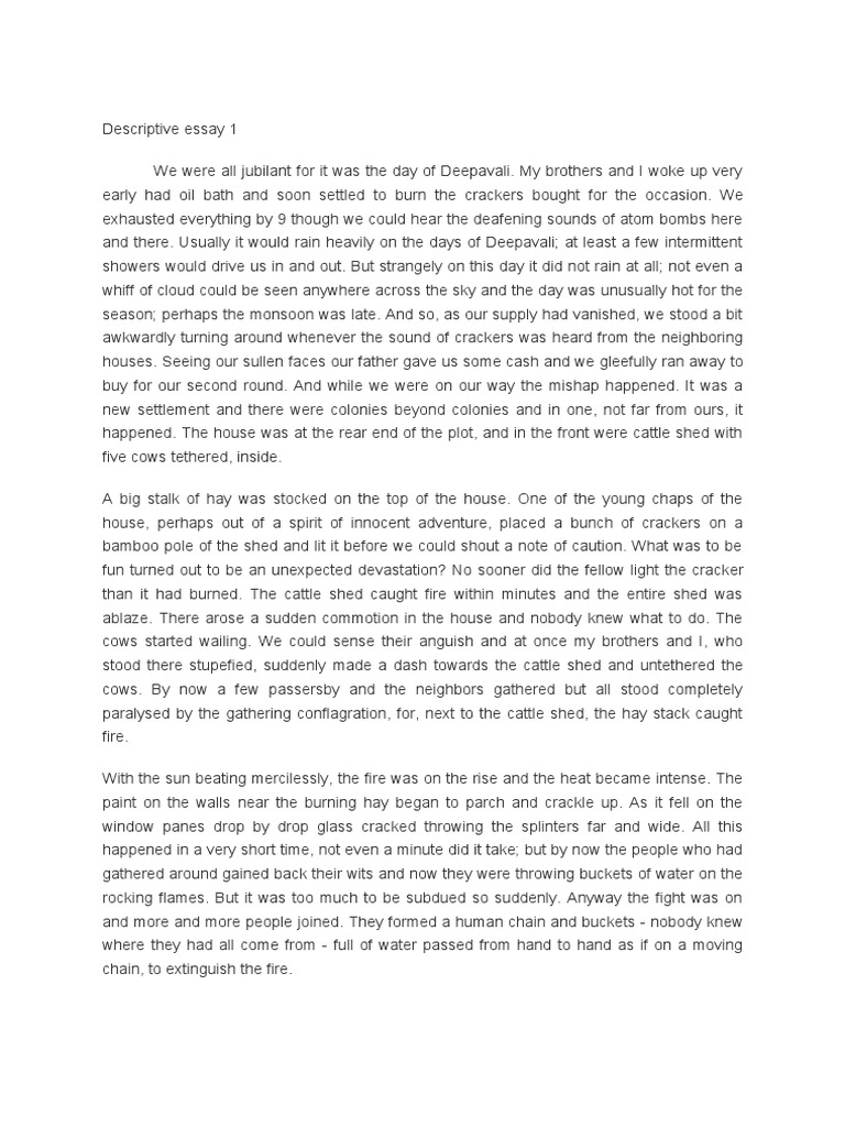 English writing exam paper