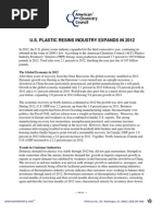 American Chemistry Council 2012 Year in Review