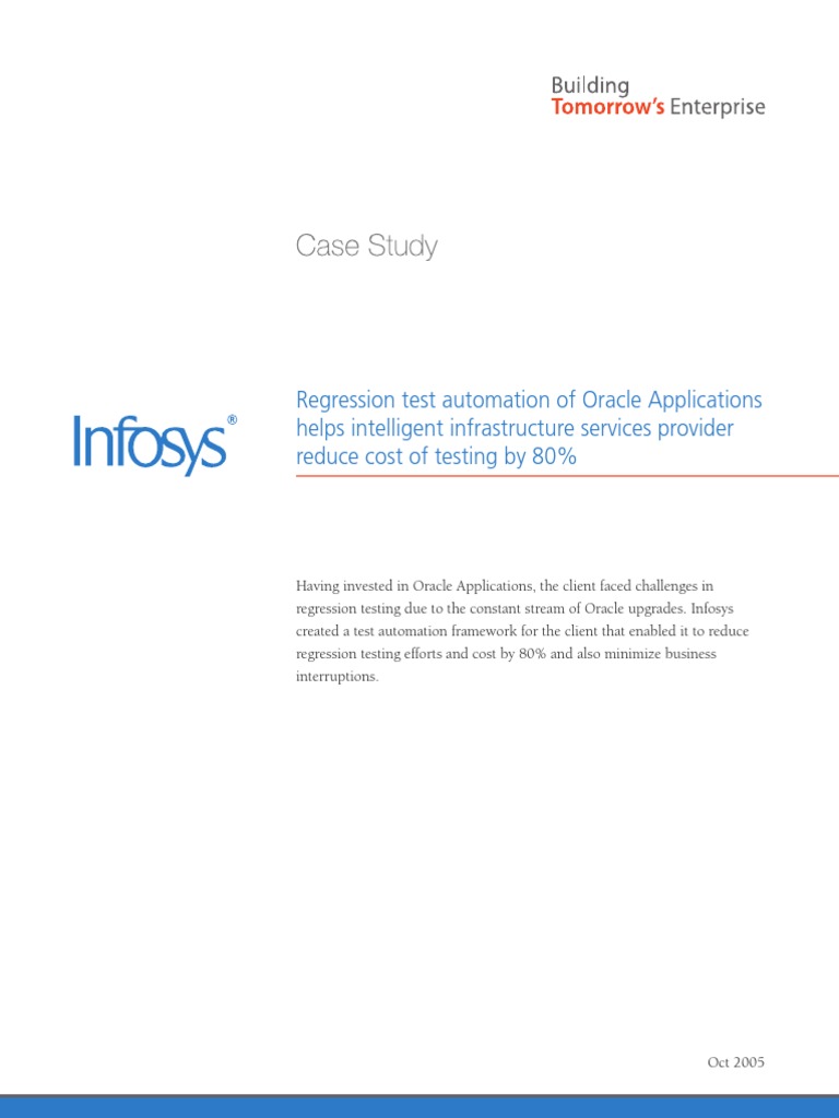 Oracle Test Automation Success Case | PDF | Automation | Systems Science