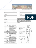 Basic Measurement Sheet: WEBSITE: WWW - Wwu.edu/costumerentals EMAIL: Costumerentals@wwu - Edu