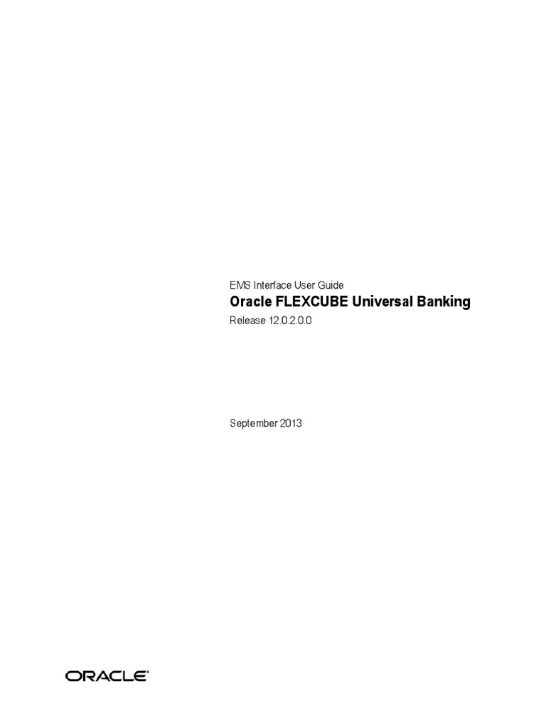 User Manual Oracle Flexcube If Ems PDF File Transfer Protocol