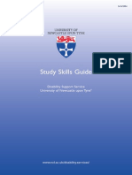 Study Skills Guide: Disability Support Service University of Newcastle Upon Tyne