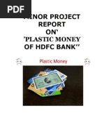 Report On Digital Banking New 1 Credit Card Cheque