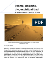 CenA - Cuaresma, Desierto, Silencio, Espiritualidad