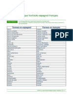 Lexique Horticole Espagnol-Français