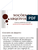 Noções de Arquivologia