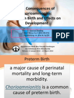 Effects of Chorioamnionitis on Preterm Birth and Infant Development