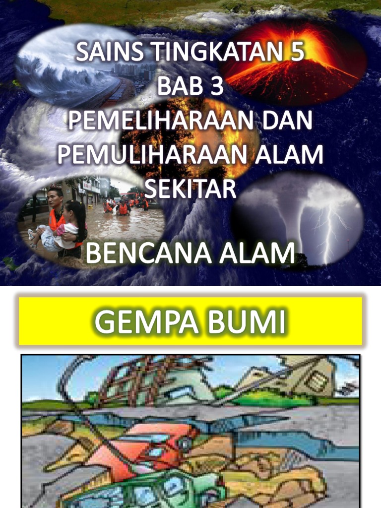 Sains Tingkatan 5 Bab 3 Bencana Alam Sains Tingkatan 5 Bab 3 Bencana Alam
