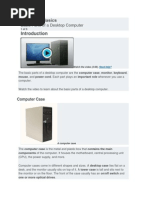 Computer Basics: Basic Parts of A Desktop Computer