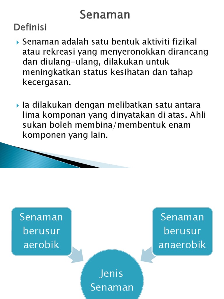 Definisi Senaman | PDF | Kesehatan Holistik