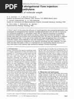 (Imp) Properties of Elongational Flow Injection Influence of MW