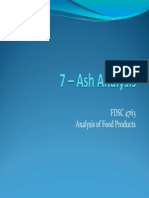 FDSC 4763 CH 7 - Ash Analysis