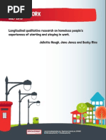 Keeping Work Full Report Longitudinal Qualitative Research on Homeless People s Experiences of Starting and Staying in Work Summary Report